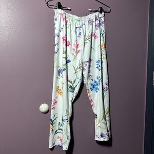 Floral Print Pajama Pants